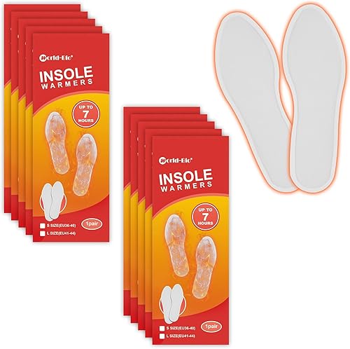 Miniatura 1 de WORLD-BIO Plantilla desechable para calentadores de pies 710162040 pares  Proporciona 12 horas más de calentamiento, larga duración, seguro,