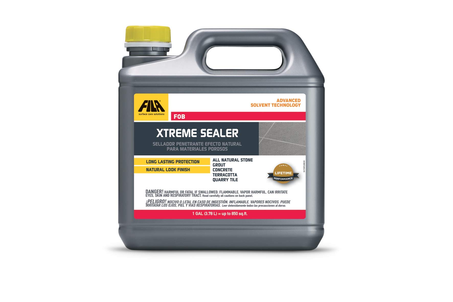 FILA Surface Care Solutions, Porous FILA FOB, Stone and Concrete Sealer, Solvent Based, 1 Gal (FOB 1 GAL)