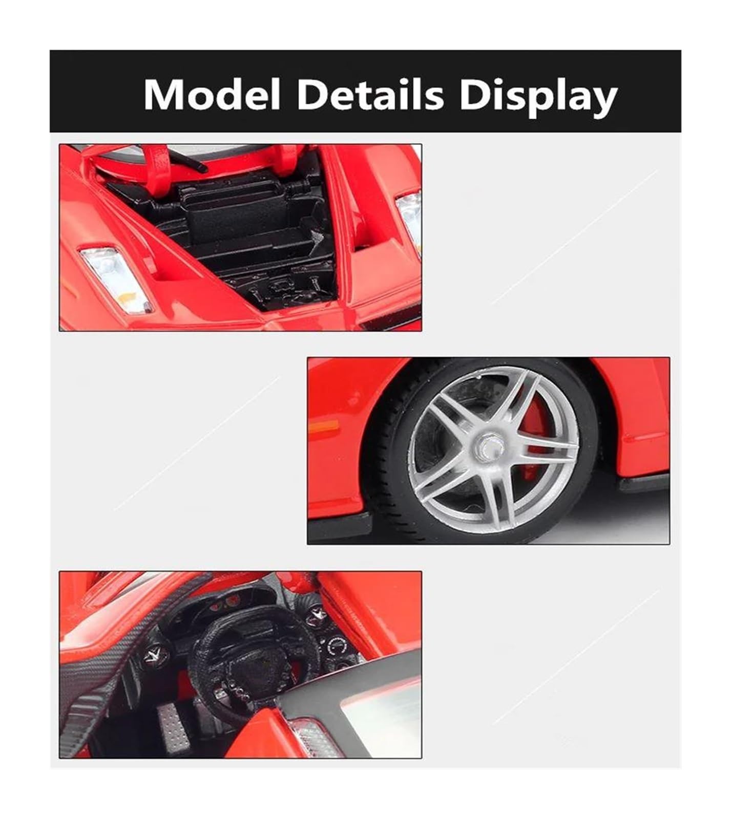 Modellino Diecast Modellismo da Collezione Auto 1:24 Per Ferrari Per ENZO Modellino Di Auto In Metallo Pressofuso