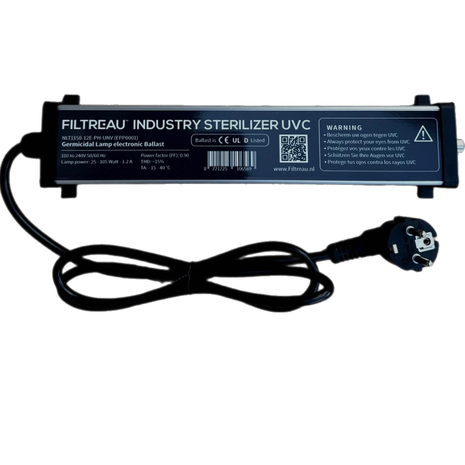 Amalgam Tauch UVC in 25-42-55-75-105 Watt Teichklärer in Industriequalität- Komponenten für UVC Tauchstrahler- Ersatzset für Air-Aqua Super UV- (Vorschaltgerät)