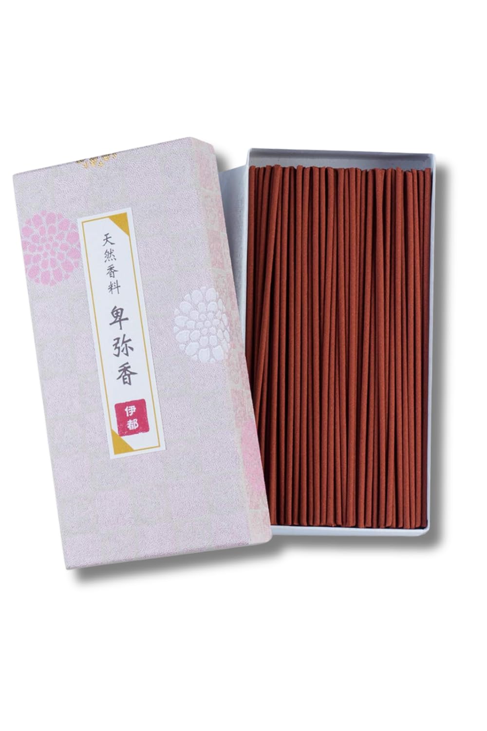 卑弥香 【アロマセラピスト監修】 お香 線香 伊都 80g 天然原料100% 化学香料一切不使用 十数種類の天然原料 甘く優しい香り 日本製 白檀 高級線香