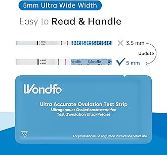 Wondfo Ovulation Test Strips Fertility Test Kits with Color Card Semi-Quantitative Testing, 20 Pack