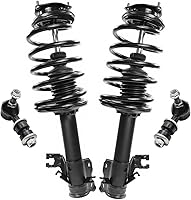 Vista 80 de Detroit Axle - Kit de puntales delanteros para Volvo C30 C70 S40 V50, 2 puntales muelle helicoidal 2 estabilizador, barra estabilizadora, enlaces