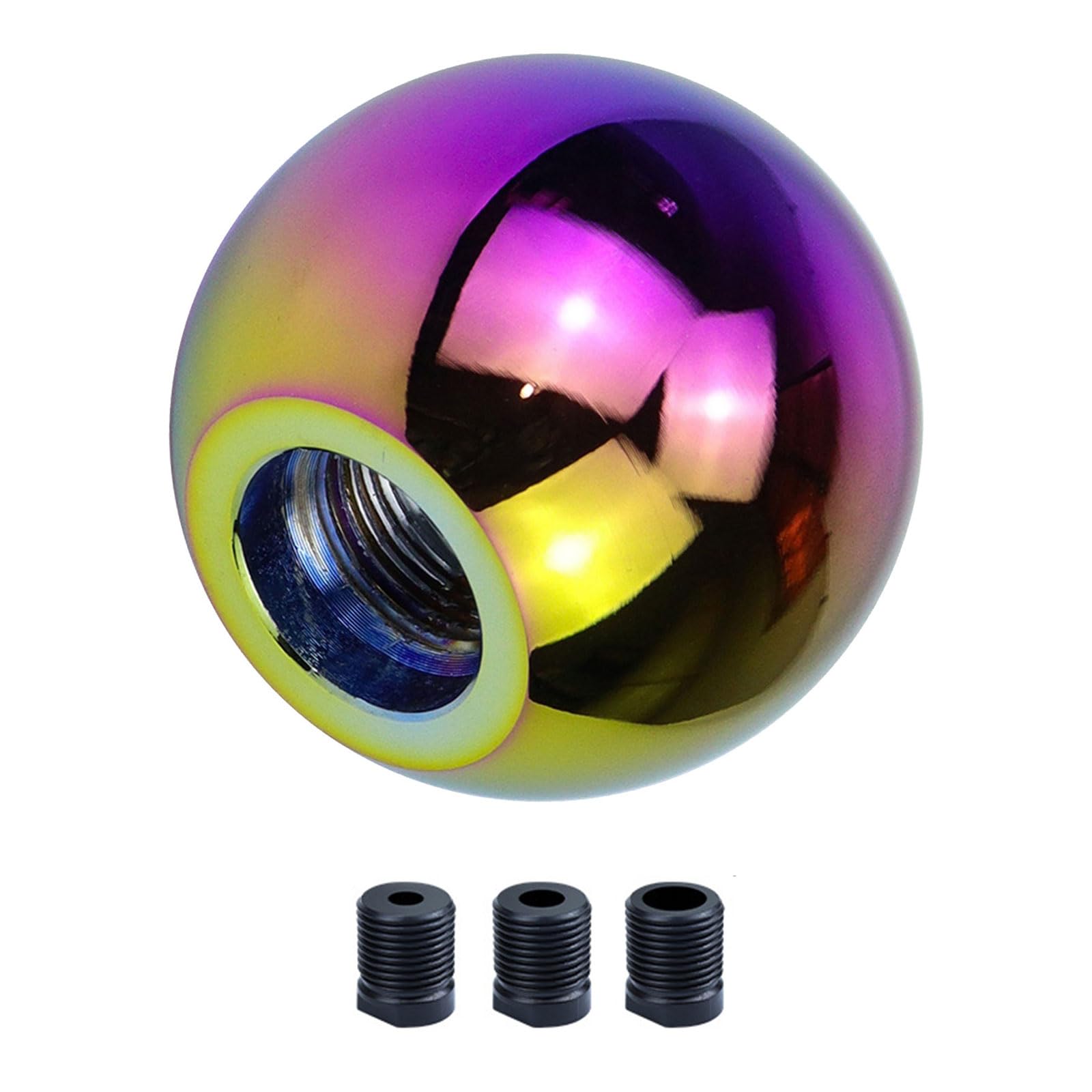 Zxfdsfdbnm Color Easy Installation Ball Gear Knob Anodized Aluminum Construction Ergonomic Grip Aluminum Alloy Gear Knob
