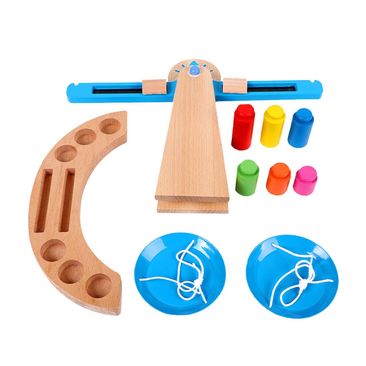 HANABASS Juguete de Madera para Bebés Desarrollo de Equilibrio y Cálculo Juguete Didáctico para Niñas Diseño Seguro y de Madera de Haya