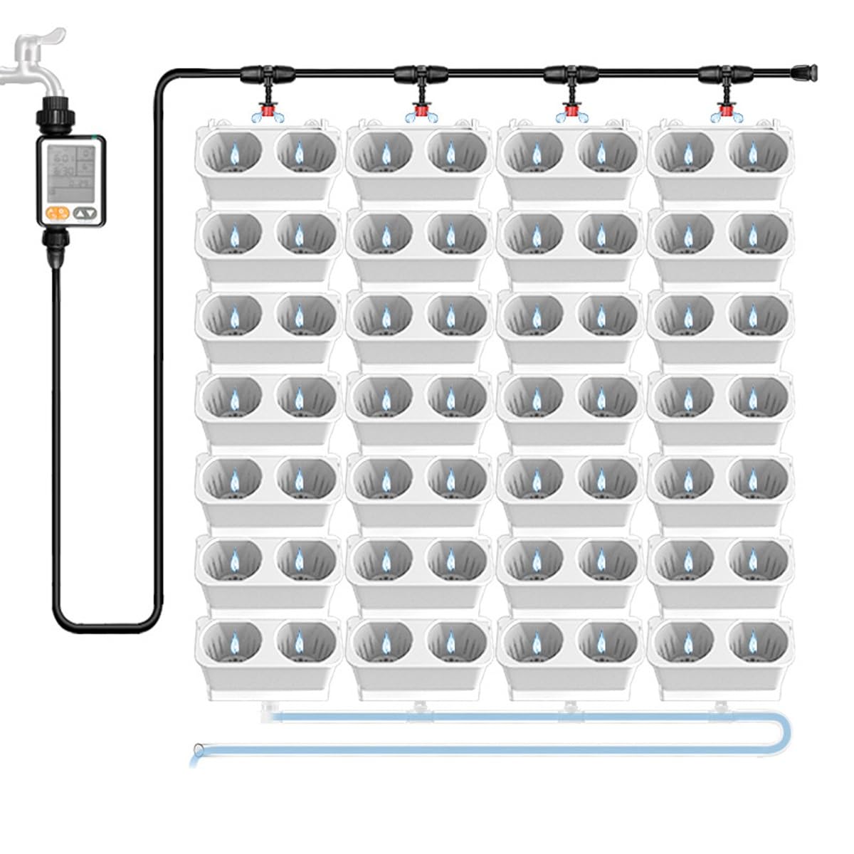 Dispositif d'arrosage automatique pour fleurs et légumes de balcon
