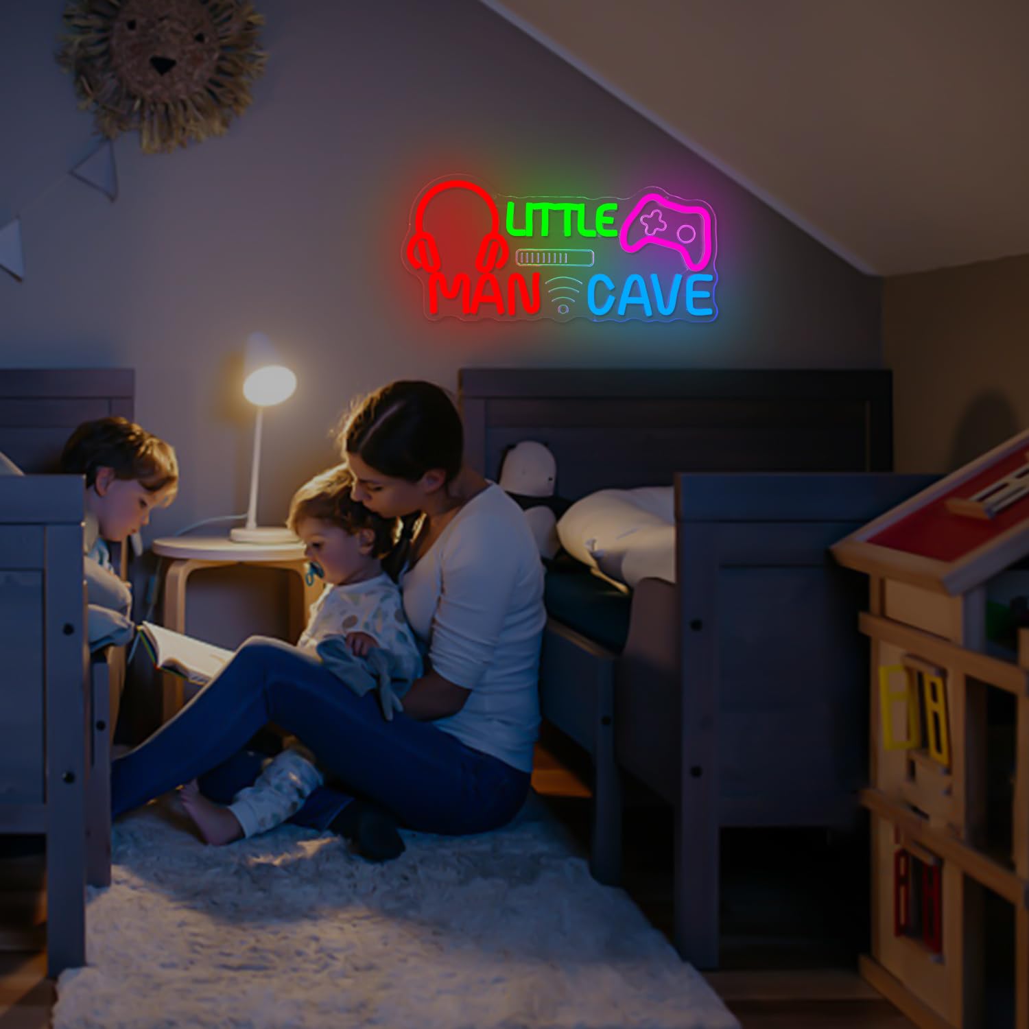 Letrero de neón con luces LED de neón para niños y adolescentes, decoración de habitación para dormitorio, sala de juegos, guardería, decoración de pared