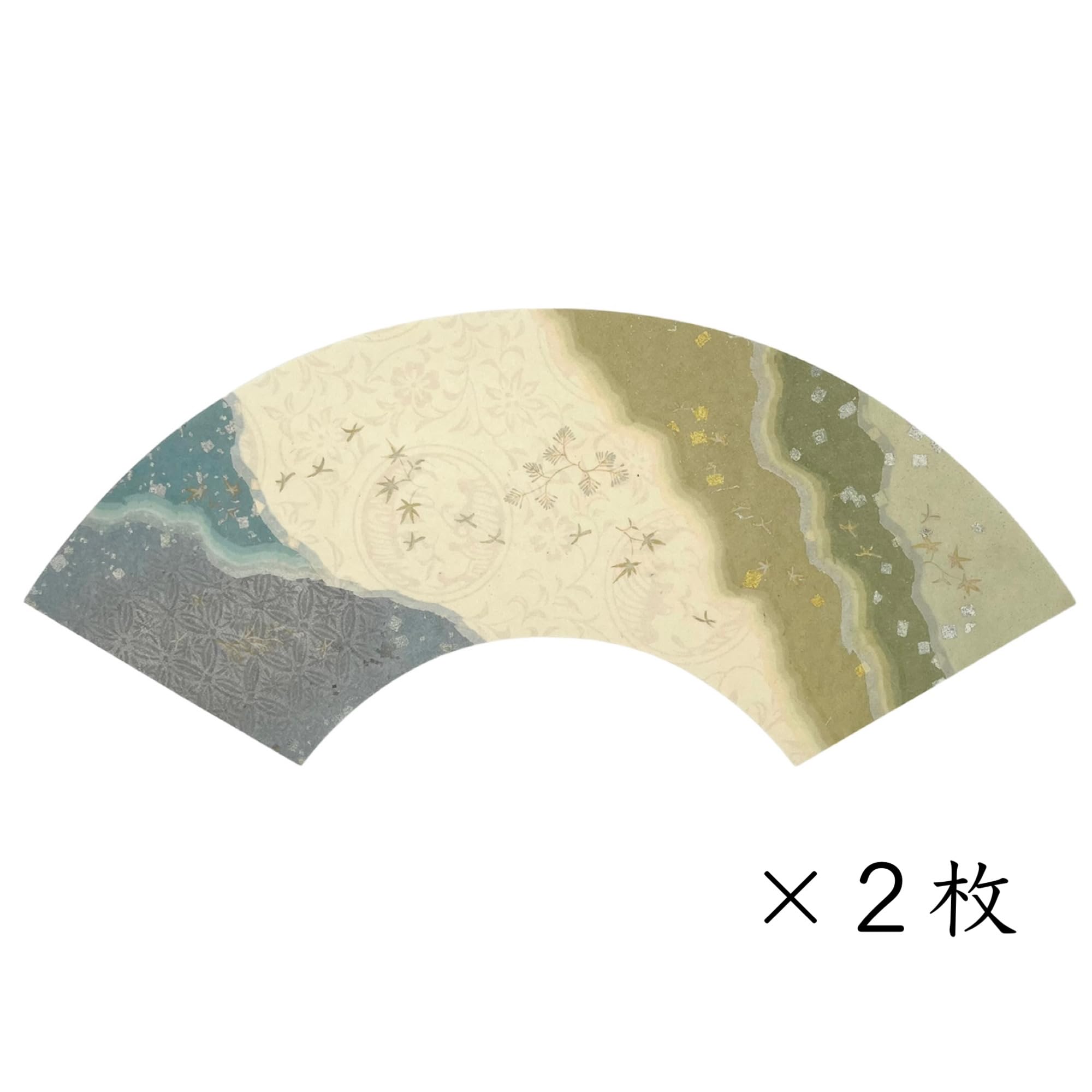 Amazon.co.jp: 大玄堂 書道 扇面 料紙 「優美 中」12枚入(6色×2