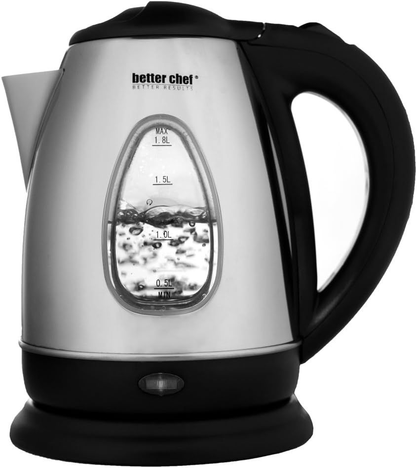 Better Chef IM-150S Electric Kettle, Silver
