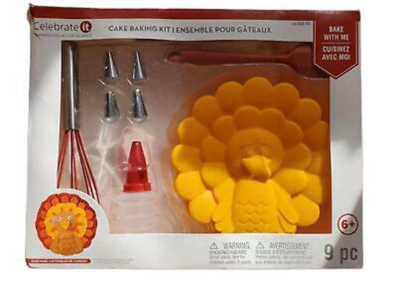 Celebrate It Cake Baking kit with a Turkey-Shape