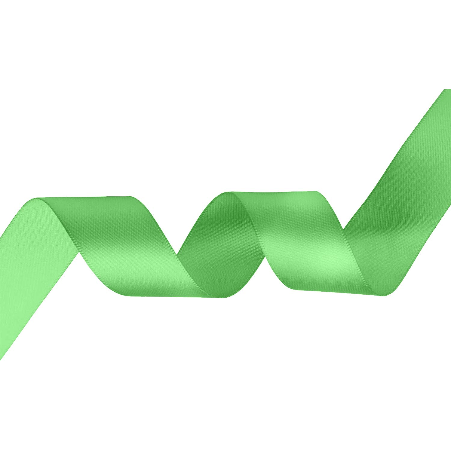 Trimming Shop Ruban De Satin Double Face En Polyester Pour Tissu, Loisirs Créatifs, Nœuds Pour Cheveux, Emballage Vert Classique 23 Mm X 10 M