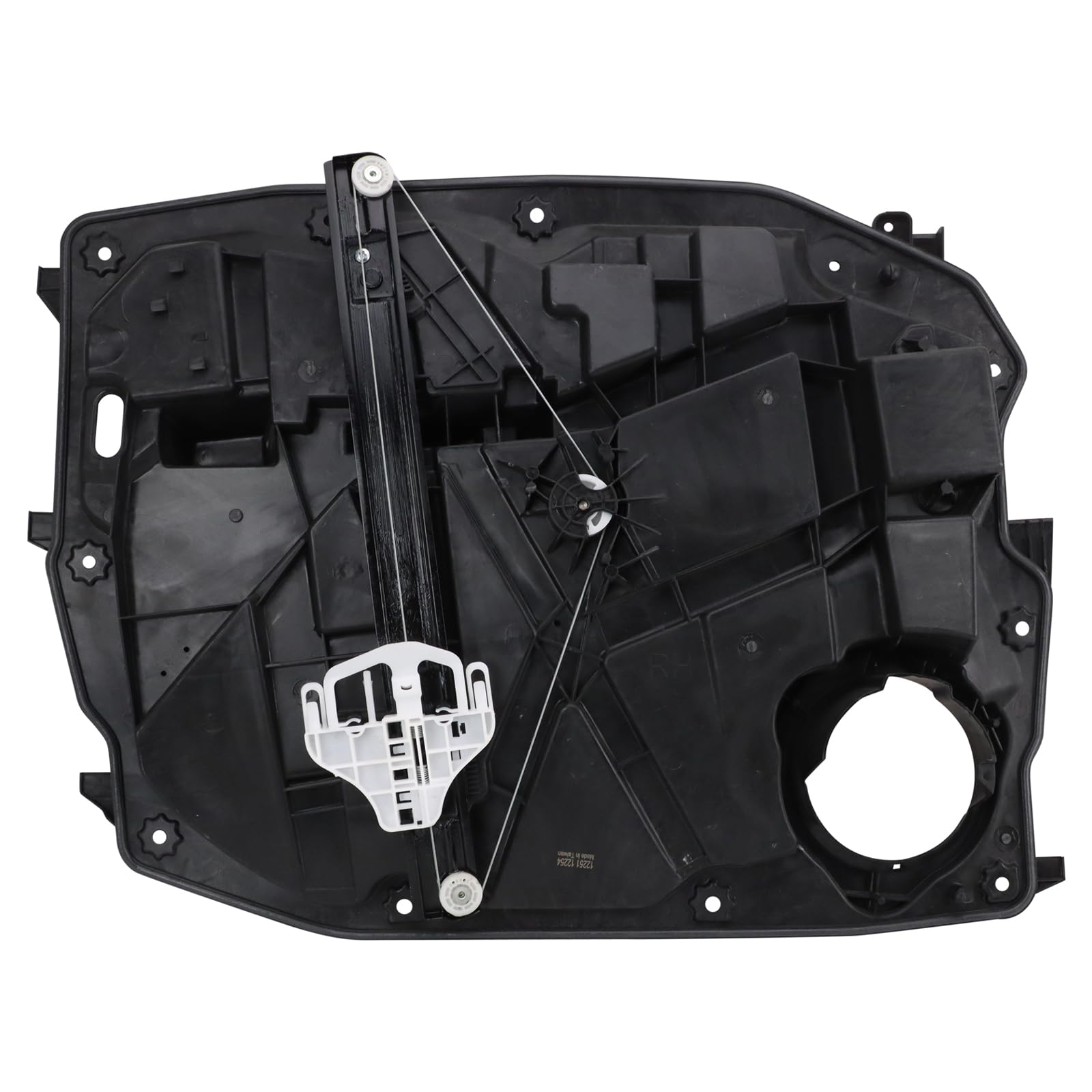 TRQ Front Passenger Side Power Window Motor and Regulator Assembly with One Touch Down Compatible with 2008-12 Jeep Liberty