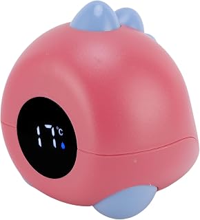 Generic Baby Dinosaur Bath Thermometer Real Time Digital Water Temperature Thermometer for Newborn Bathtub Pool Portable Lightweight for Family Use (Red)