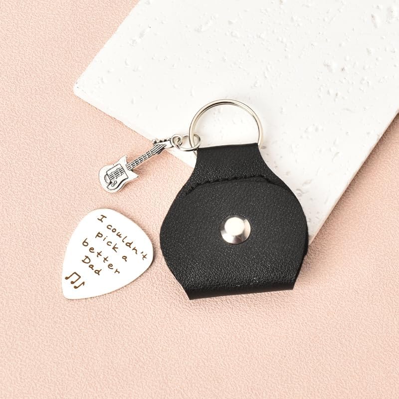 Miniatura 2 de Llavero de púa de guitarra, regalos para hombres, papá, abuelo, hijo, hermano, amigo, cumpleaños, aniversario, regalos de Navidad para marido, novio