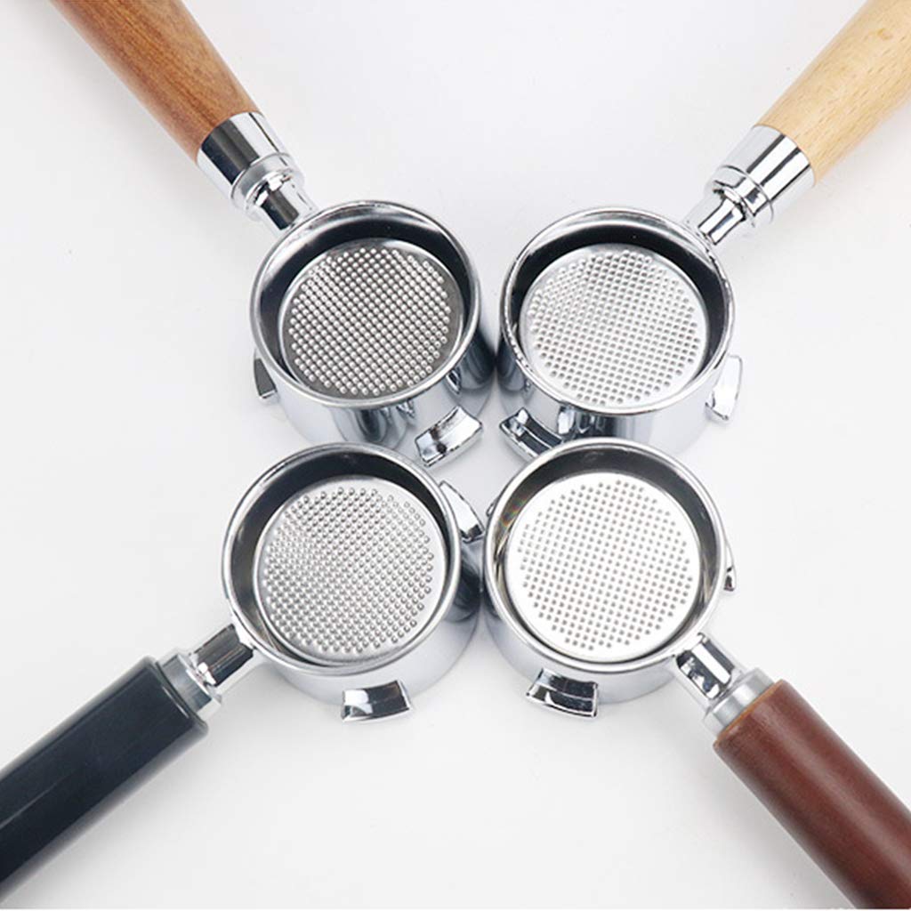 Portafiltro sin fondo ECO680 685 de 51 mm para cafetera con mango de madera de repuesto