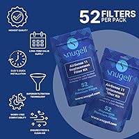 Vista 2 de Snugell Filtros CPAP desechables Resmed AirSense 11 – Paquete de 52 – Compatible con máquinas AirSense 11 – Filtración superior, diseño fácil