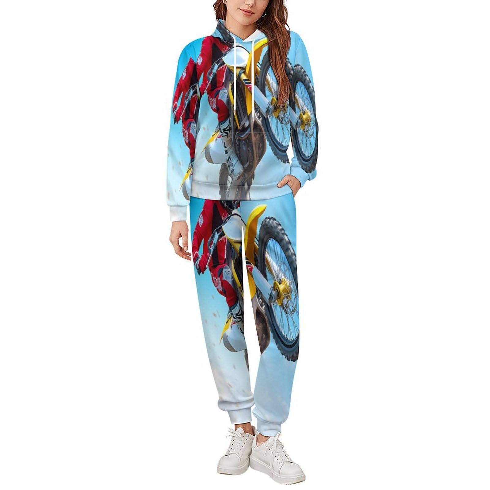 Motorsport Moto Tute per gli Uomini Manica Lunga Felpa Con Cappuccio E Pantaloni Della Tuta Joggers Set Moda Tute