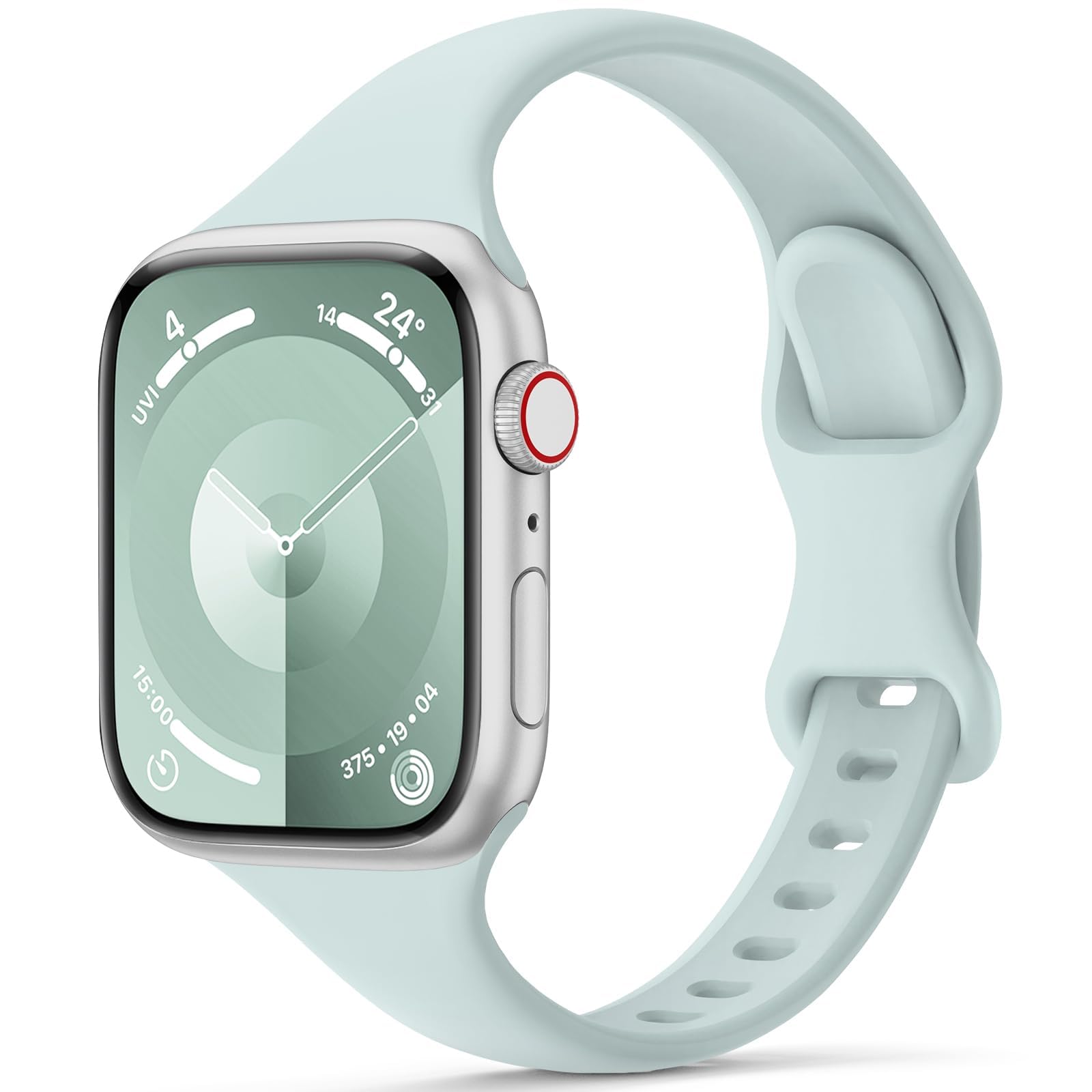 Slim Band Compatible with Apple Watch Bands 40mm 38mm 41mm 42mm 44mm 45mm 49mm for Women Men,Soft Thin Narrow Silicone Sport Strap Wristbands for iWatch Series 9 8 7 6 5 4 3 2 1 SE Ultra/Ultra 2