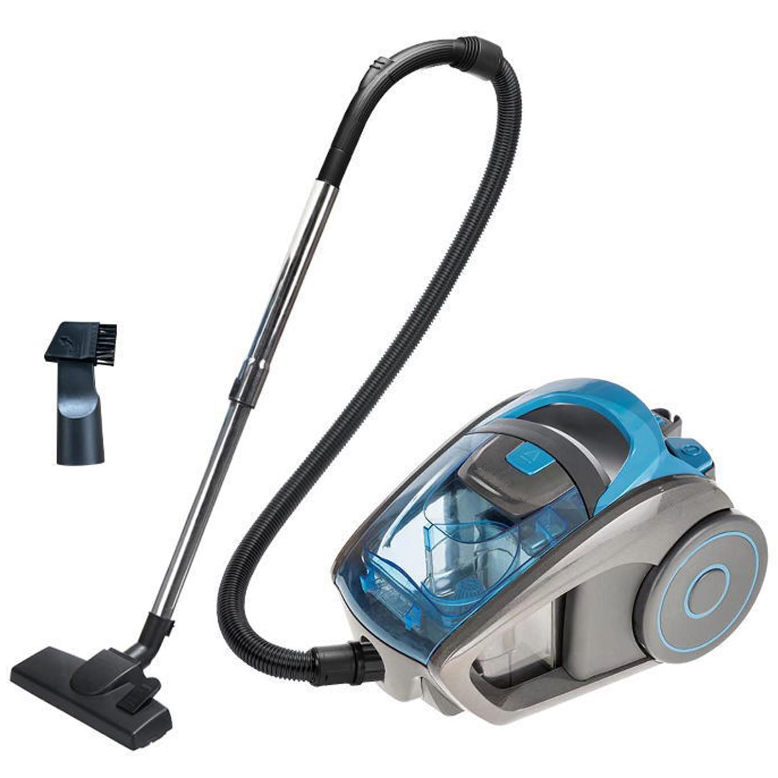 Aspirapolvere cilindrico senza sacco leggero, 2500 W, spazzola rotabile, silenziosa, per tappeti, pavimenti duri, casa, cucina, auto, divano