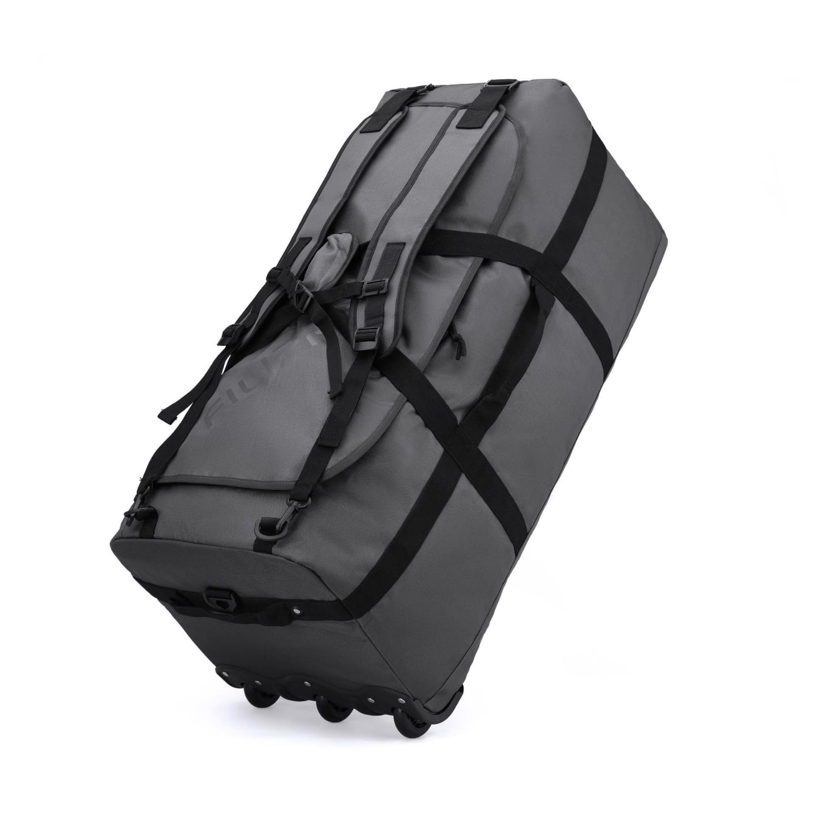 Zaino da con Ruote Morbido Trolley con Scorrevole Zaino Ruote per Pendolari, Weekend, Array, Grigio