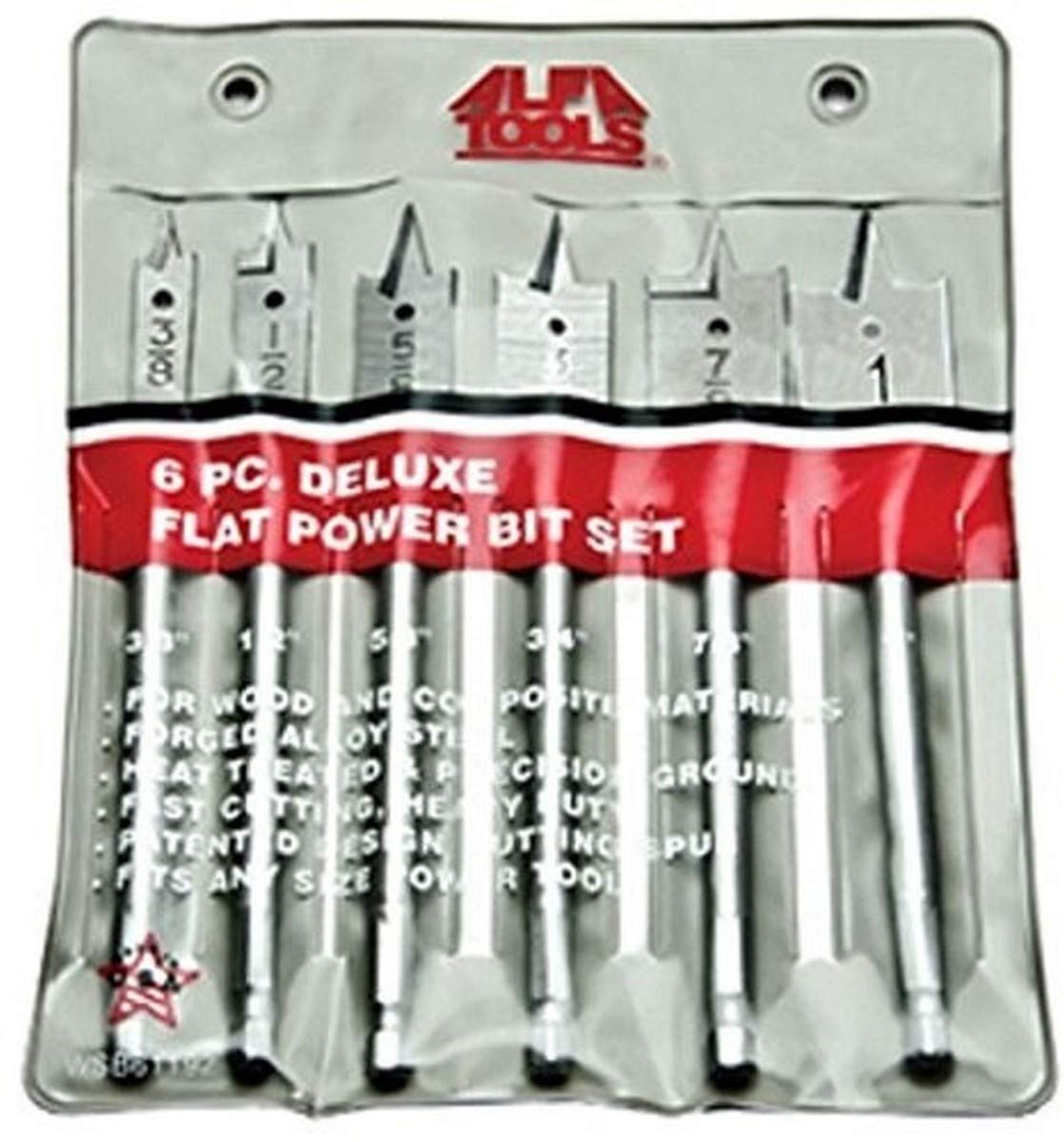 Alfa Tools WSB61192 3/8-1" Wood Spade Bit Set