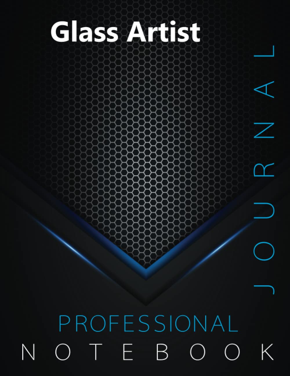 Glass Artist, Professional Journal, Office writing Notebook, Organizing Notes, Large Format, 8.5 x 11 inches, 140 pages