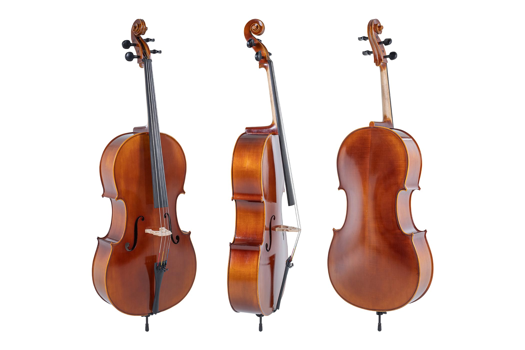 GEWA violonchelo, juego de violonchelos serie Allegro VC1-7/8 listo para tocar, incl. bolsa, arco Massaranduba, cuerdas Larsen Aurora