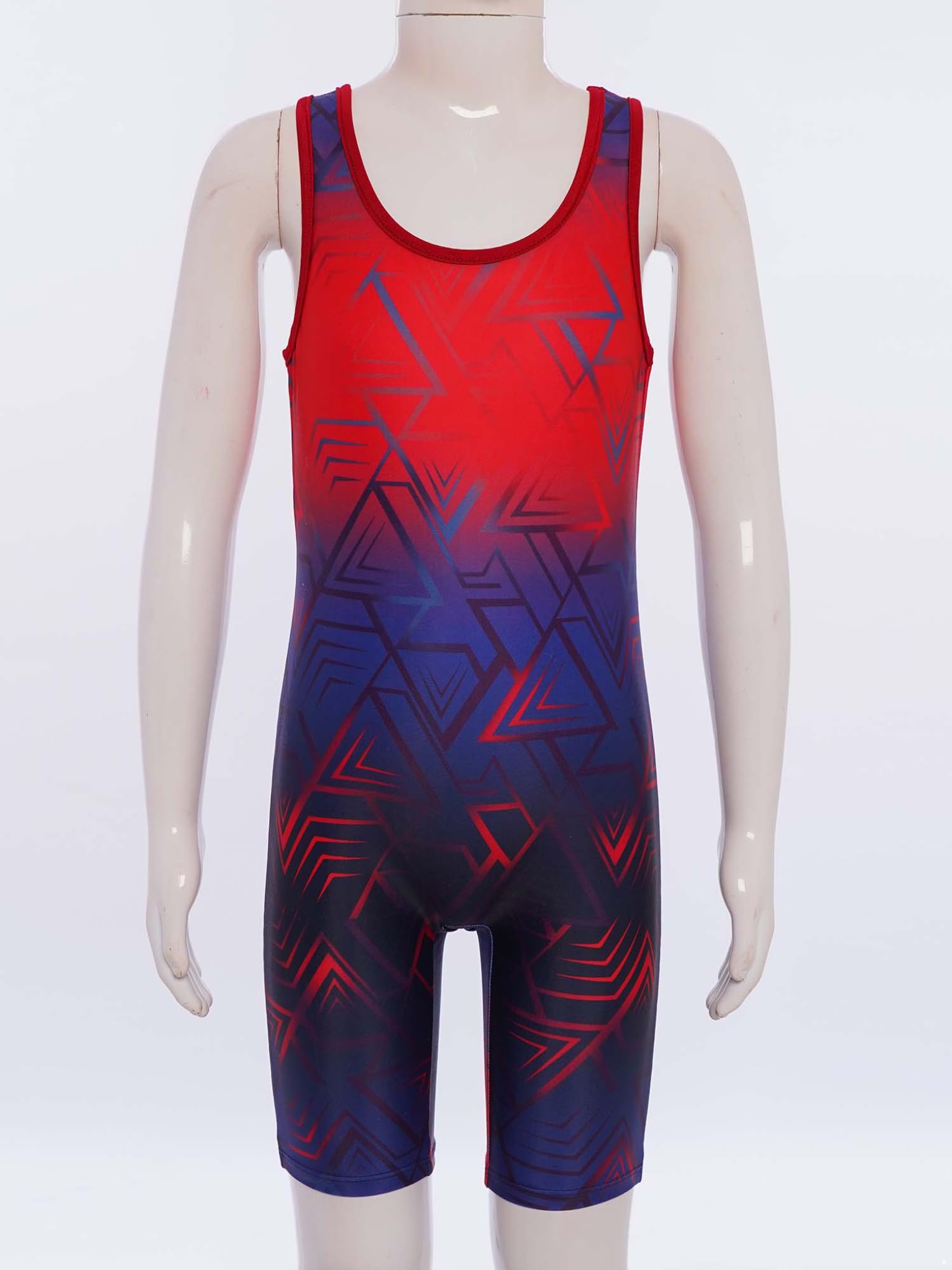 Mufeng Body da Bambino Sportivo Canottiera da Powerlifting Wrestling Senza Manica Leotard Bodysuit Tuta da Ginnastica Artistica Gilet da Sollevamento Pesi