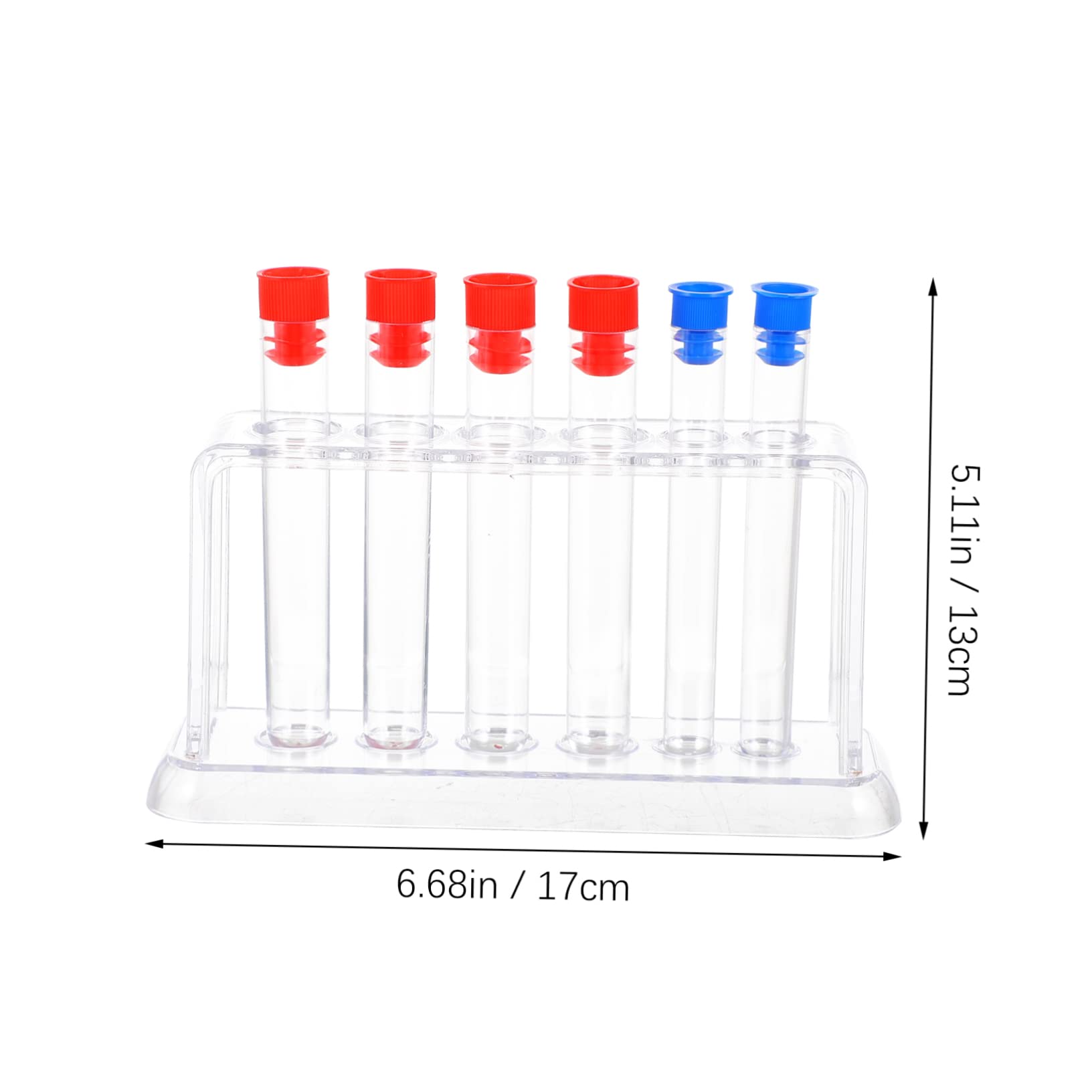 SOLUSTRE Test Tube Rack Kit Plastic Storage Rack for Laboratory School Chemistry Lessons Random Color