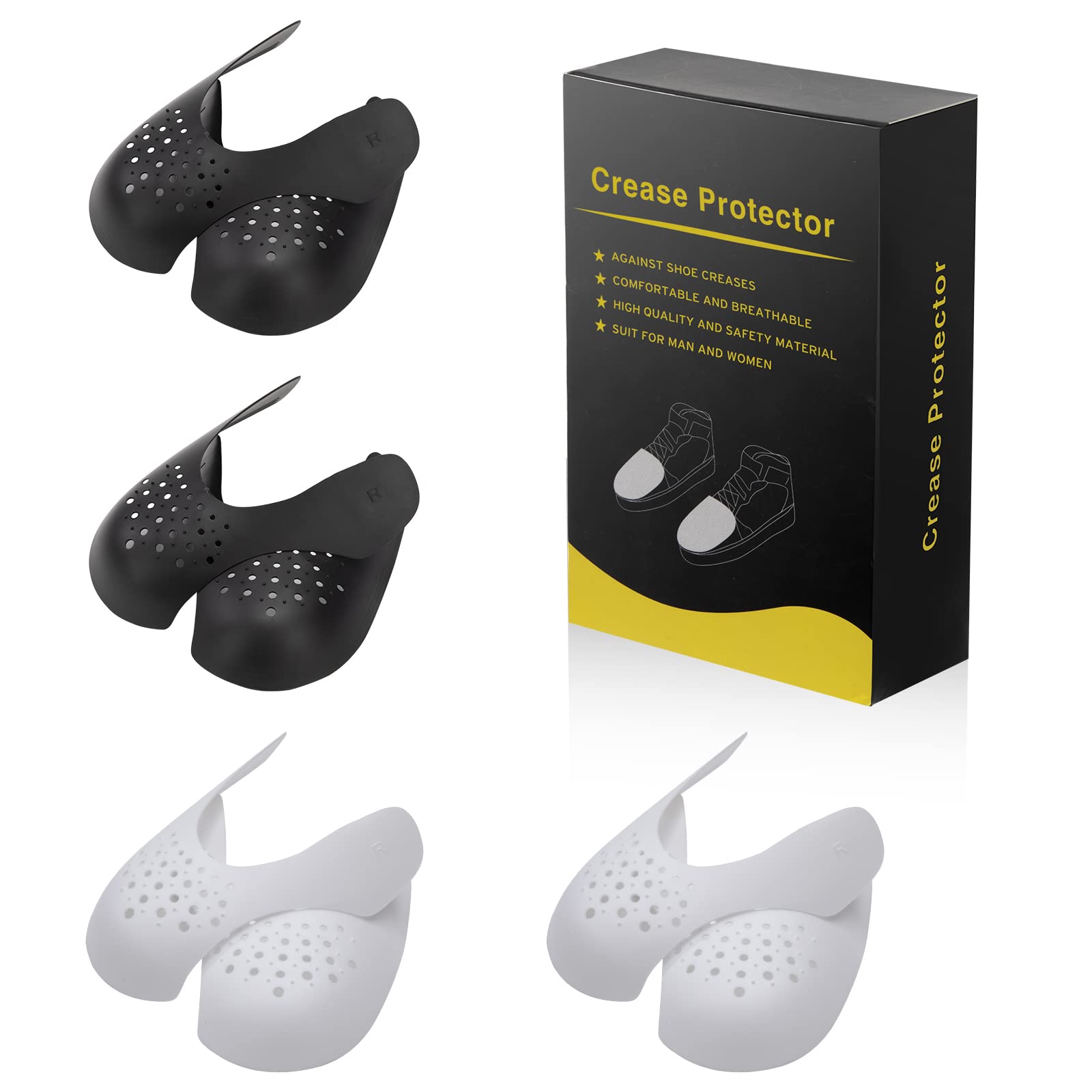 Escudo de Zapatos 4 Pares Protectores para Zapatillas de Deporte Universal Protector de Pliegues para Calzado para Hombre y Hembra