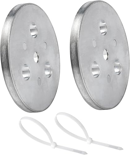 Nayciiy Placa de ánodo de zinc con lazos de plástico, placa de zinc para colocar en tu cesta de espumadera, placa anticorrosión y electrólisis (2)