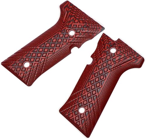 Miniatura 7 de Guuun Empuñaduras G10 para Beretta 92 Vertec y Beretta M9A3 Beretta 92X No es compatible con rendimiento 92x, textura de rayado