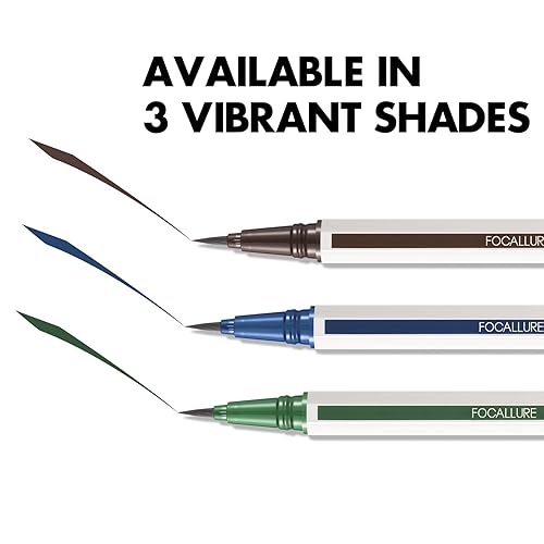 Miniatura 6 de FOCALLURE Delineador de ojos de precisión a prueba de tristeza, lápiz delineador de ojos impermeable, secado rápido, resistente a las manchas, de