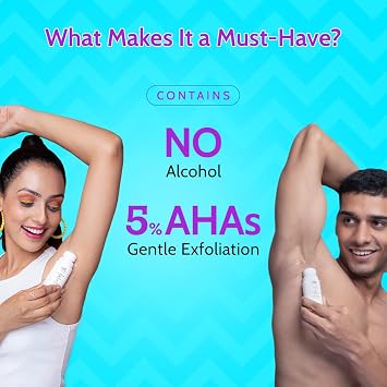 Chemist at Play Soft & Smooth Body Ritual| Gentle Exfoliating Body Wash with AHAs 236 ml| AHA Body Lotion for Bumpy Skin 236ml| Aqua Underarm Roll On for Odor Control 40ml