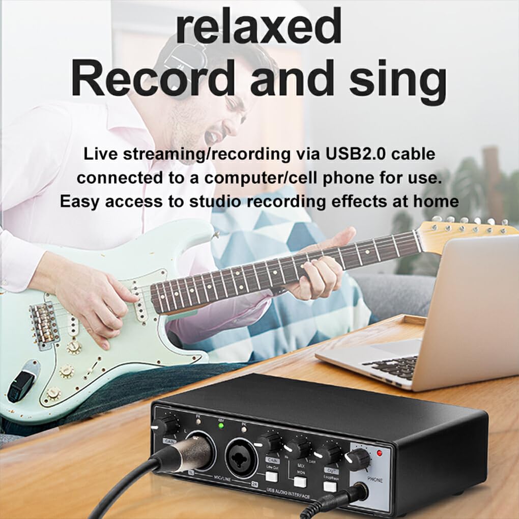 Carte Son Externe USB-C pour Une expérience Audio immersive Carte Son Externe USB 2.0 avec Connexion USB-C en métal, Noir