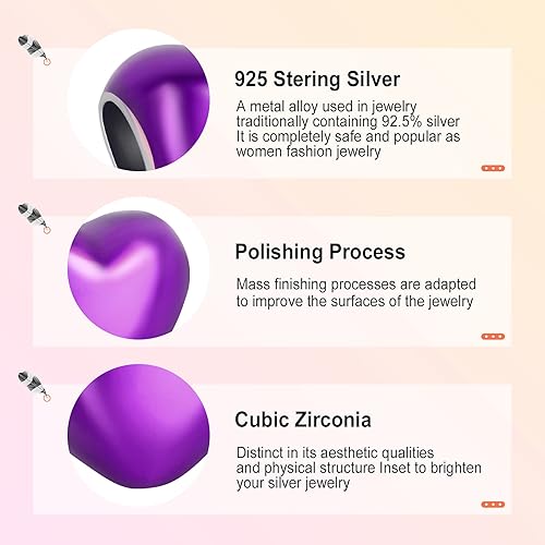 Miniatura 4 de Annmors Silver Charms for Bracelets 925 Sterling Dragonfly Family Heart Love Dangle for Women Bracelet & Necklace Pendant