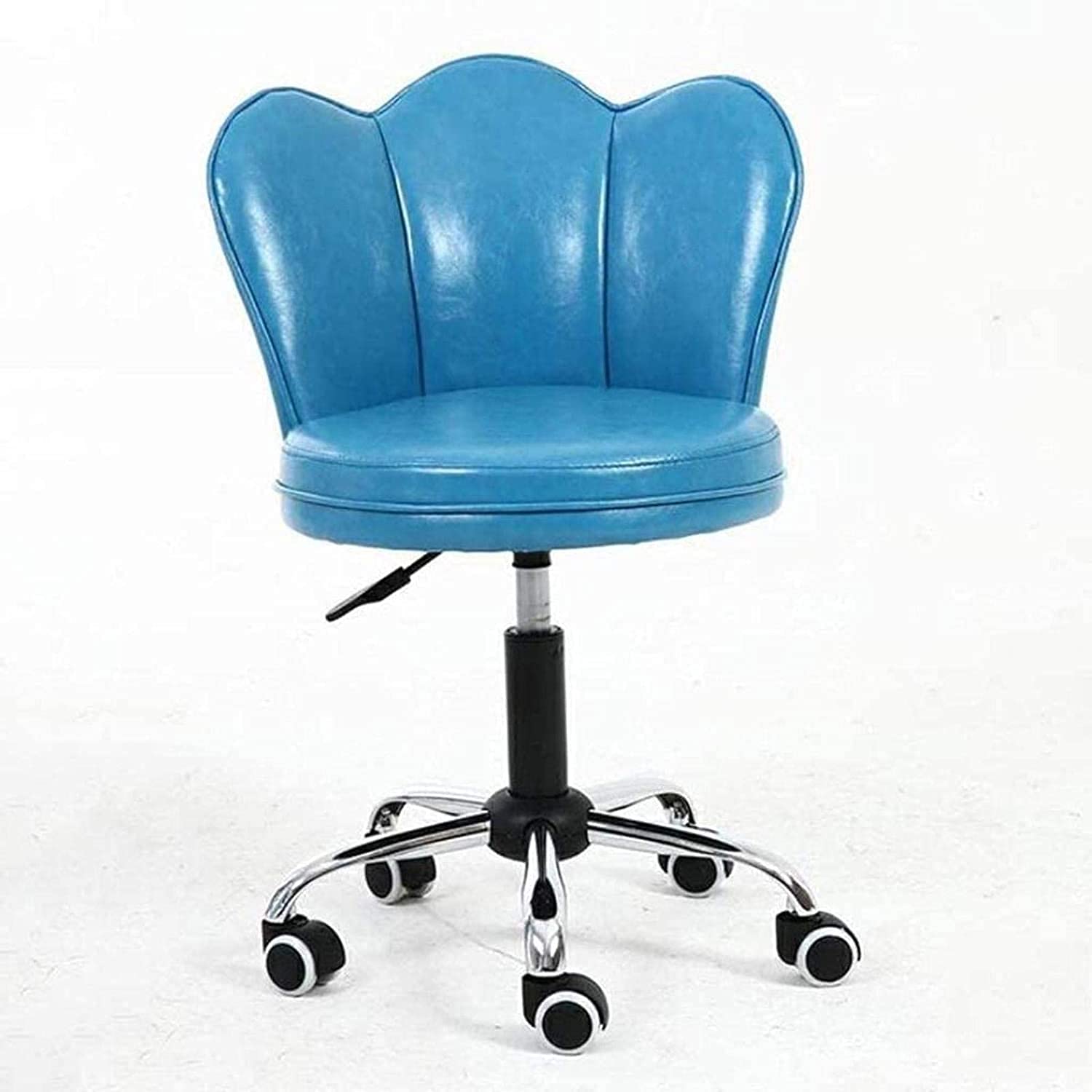 Chaise de bureau couverture pour espace télétravail bleu confortable