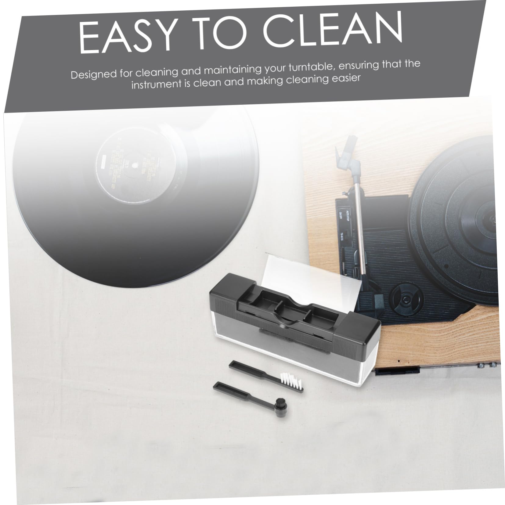 CIYODO Tender Brush for Vinyl Records Record Player Cleaning Kit Easy to Clean and Maintain