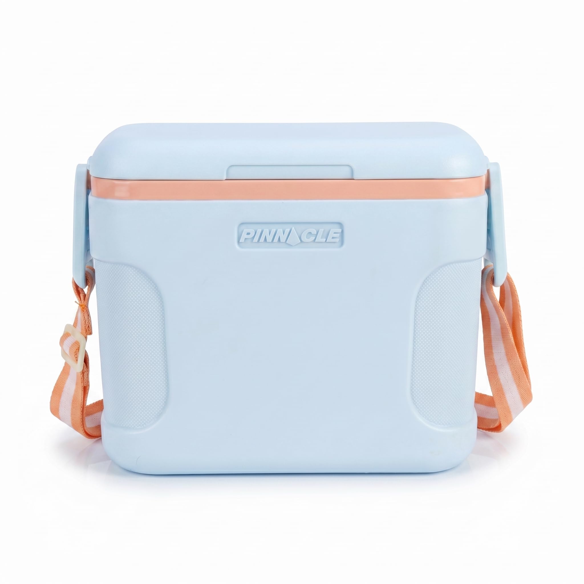Pinnacle Passion 8L Chiller Ice Box |Fits 12 Cans |Holds Ice Upto 36 hrs| Adjustable Straps, Lid-Lock & Drink Holder| Portable Insulated Ice Cooler Box for Picnic, Car Travelling, Parties (Blue)