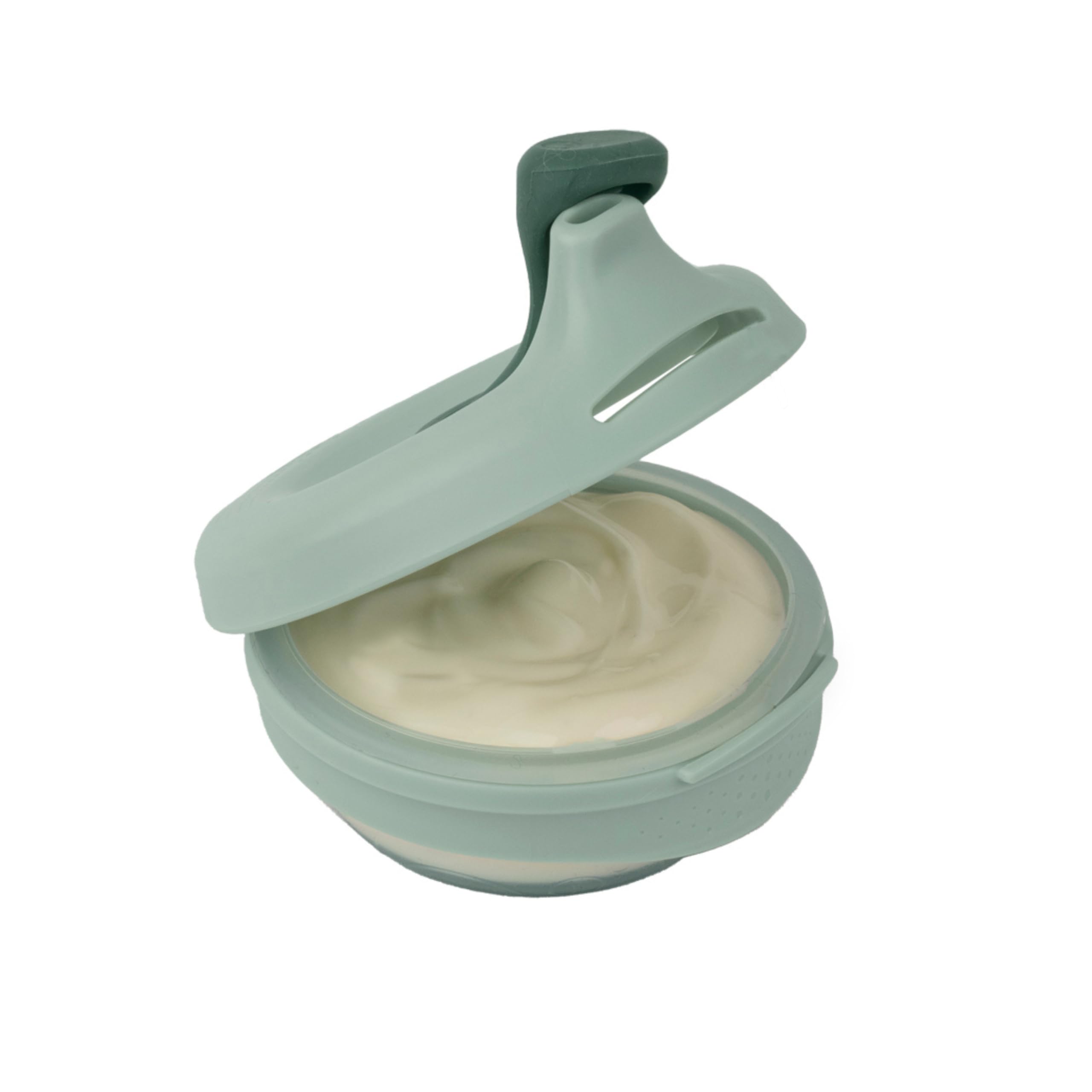 b.box Fill+Feed | Boite Repas Réutilisable pour Bébé | Boite de Conservation Alimentaire en Silicone avec Couvercle | Passe au Lave-Vaisselle et au Micro-ondes | Sans BPA | Dès 4 Mois | 110 ml