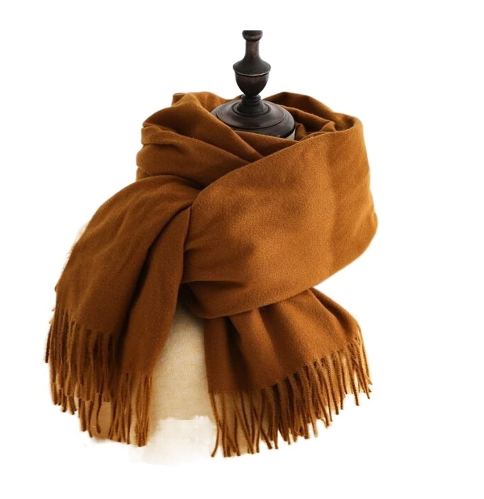 Sciarpa Calda Sciarpa Autunno Inverno Solido per da Donna Scialle in Cashmere Imitazione Calda Versatile per La Vita Quotidiana(A)