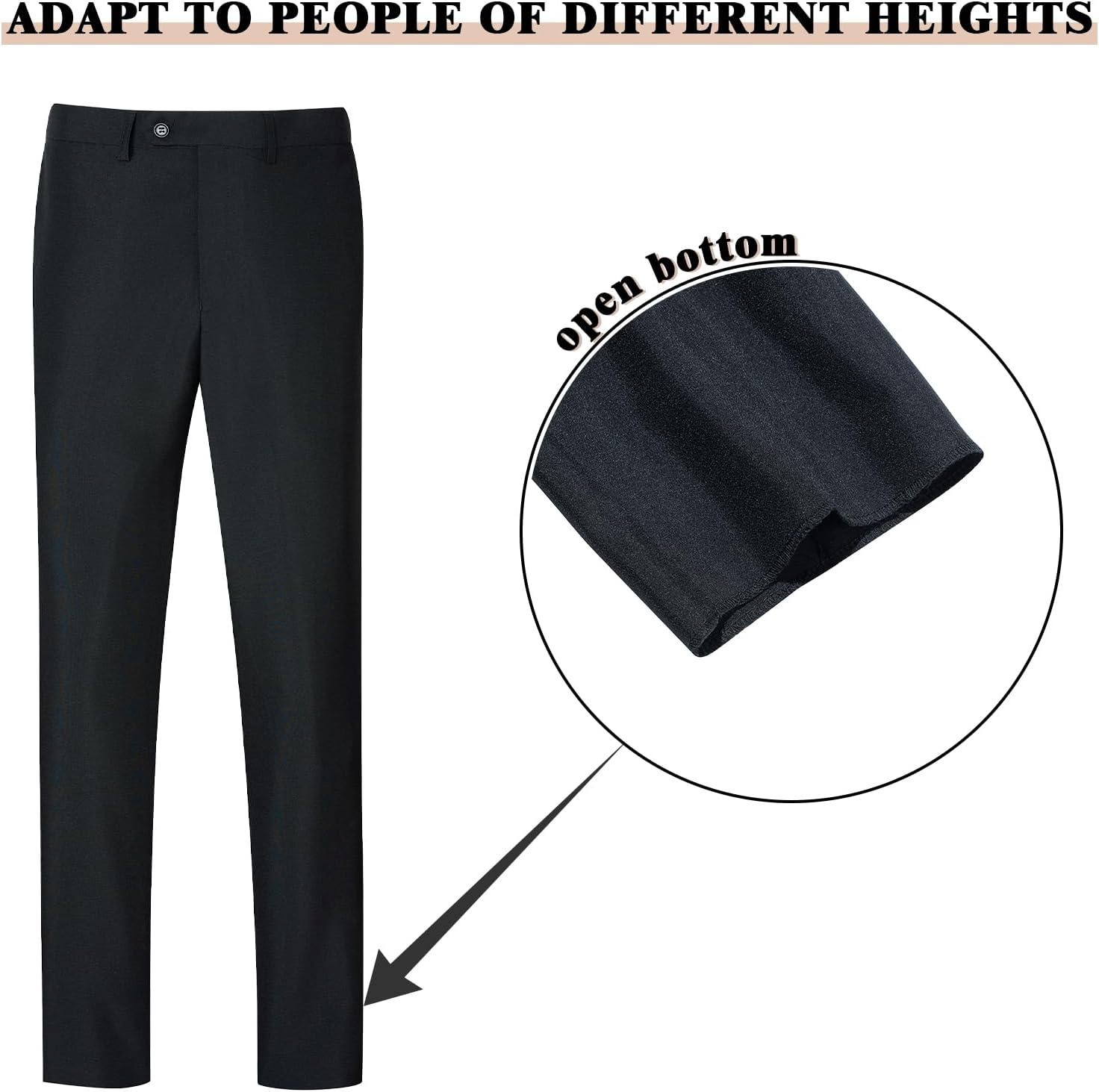 Men's Suit Slim Fit 2 Piece Suits for Men, Two Button Blazer Jacket Pants Set with Tie for Wedding Business Dinner