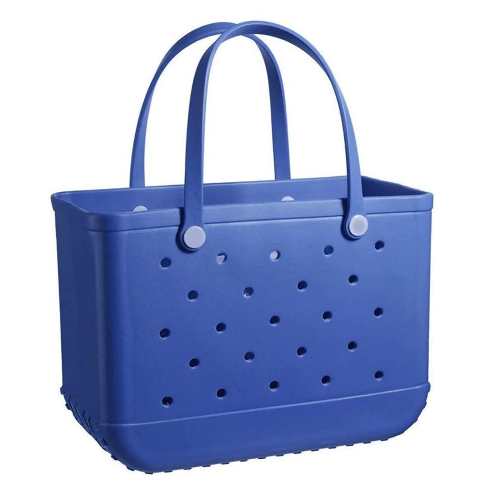 Générique Sac de plage eva,Sac de plage en caoutchouc,Sac de voyage portable,Sac fourre-tout de plage étanche avec trous,Grands sacs à main de voyage en caoutchouc lavable