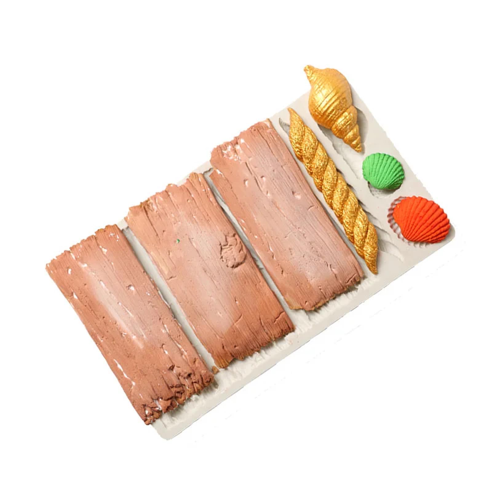 Molde de silicona para hacer fondant, 19,5 x 11,5 x 1,3 cm, molde de silicona para cocina, hornear, herramientas de resina, moldes de chocolate, dulces, fondant, pasteles, postres, decoración de