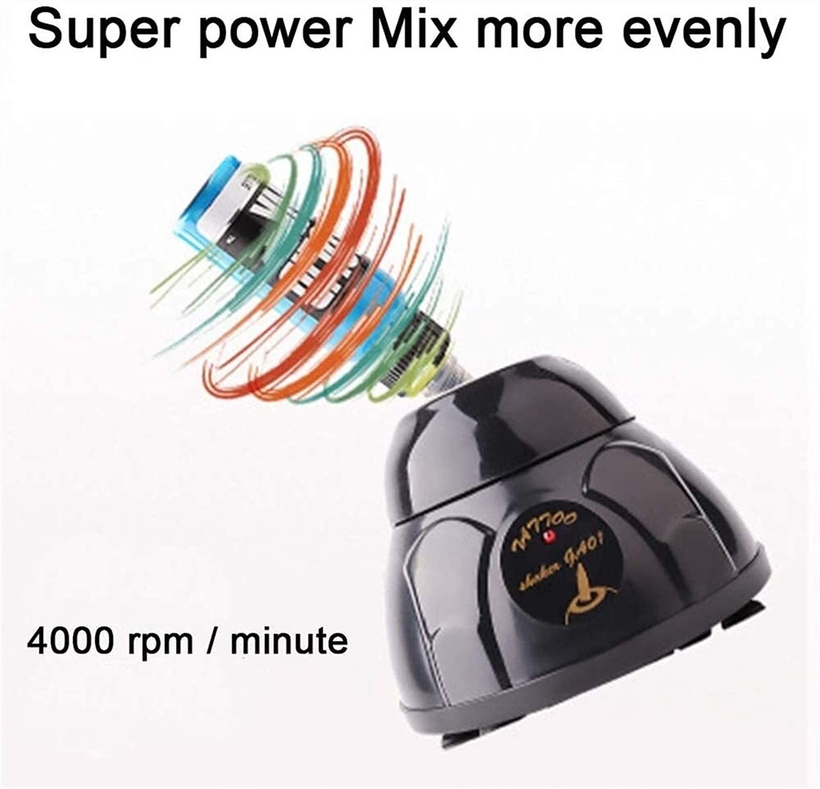 FAXIOAWA Mini Mezclador Vortex, agitador Mezclador de Pintura en Modo táctil de Laboratorio de 30ml y 5200 RPM para Tubos de ensayo de Laboratorio
