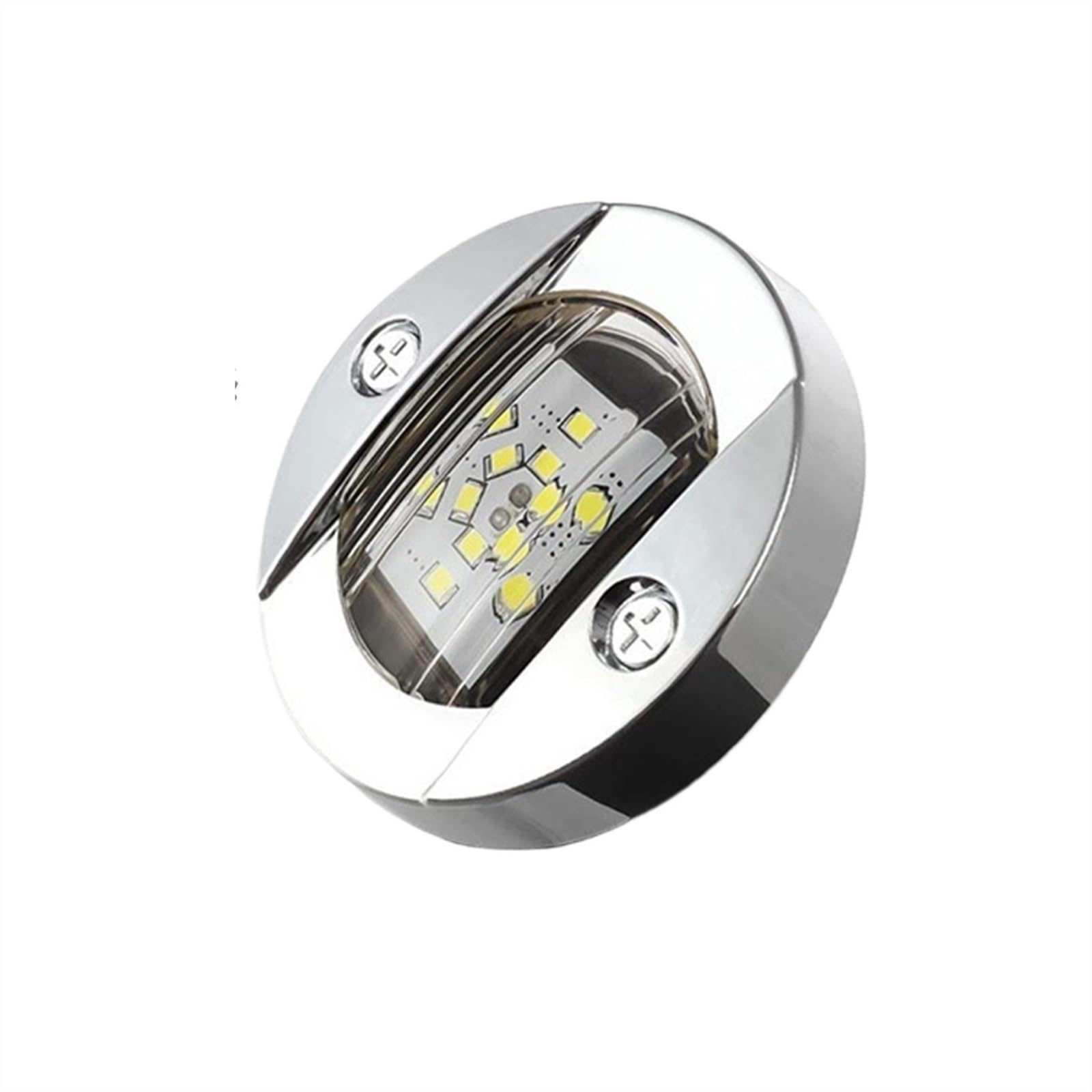Luce di Poppa a LED for Poppa for Barche Marine 12V Lampada di Coda a LED Bianca Fredda Rotonda Accessorio for Yacht Luci di Segnalazione Impermeabili (Color : White Light)