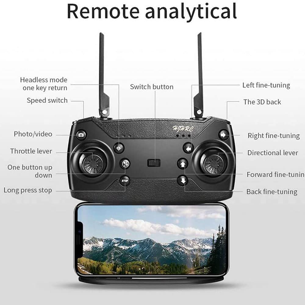 Sporte Drone 4K HD Drone with Camera WiFi FPV Mini Drone for Kids and Adults Foldable RC Quadcopter with 3D Flip Headless Mode