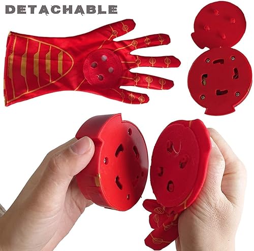 Miniatura 5 de ATGRS Guante luminoso de juguete de voz, fiesta familiar, cosplay en la escuela, juegos al aire libre para niños, dispositivo de sonido y luz,