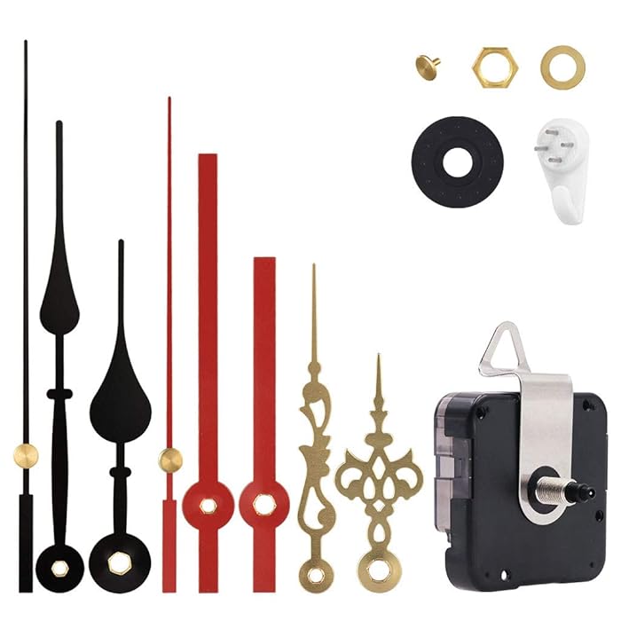 Buy EMOON High Torque Clock Movement Mechanism with 3 Pairs of Hands