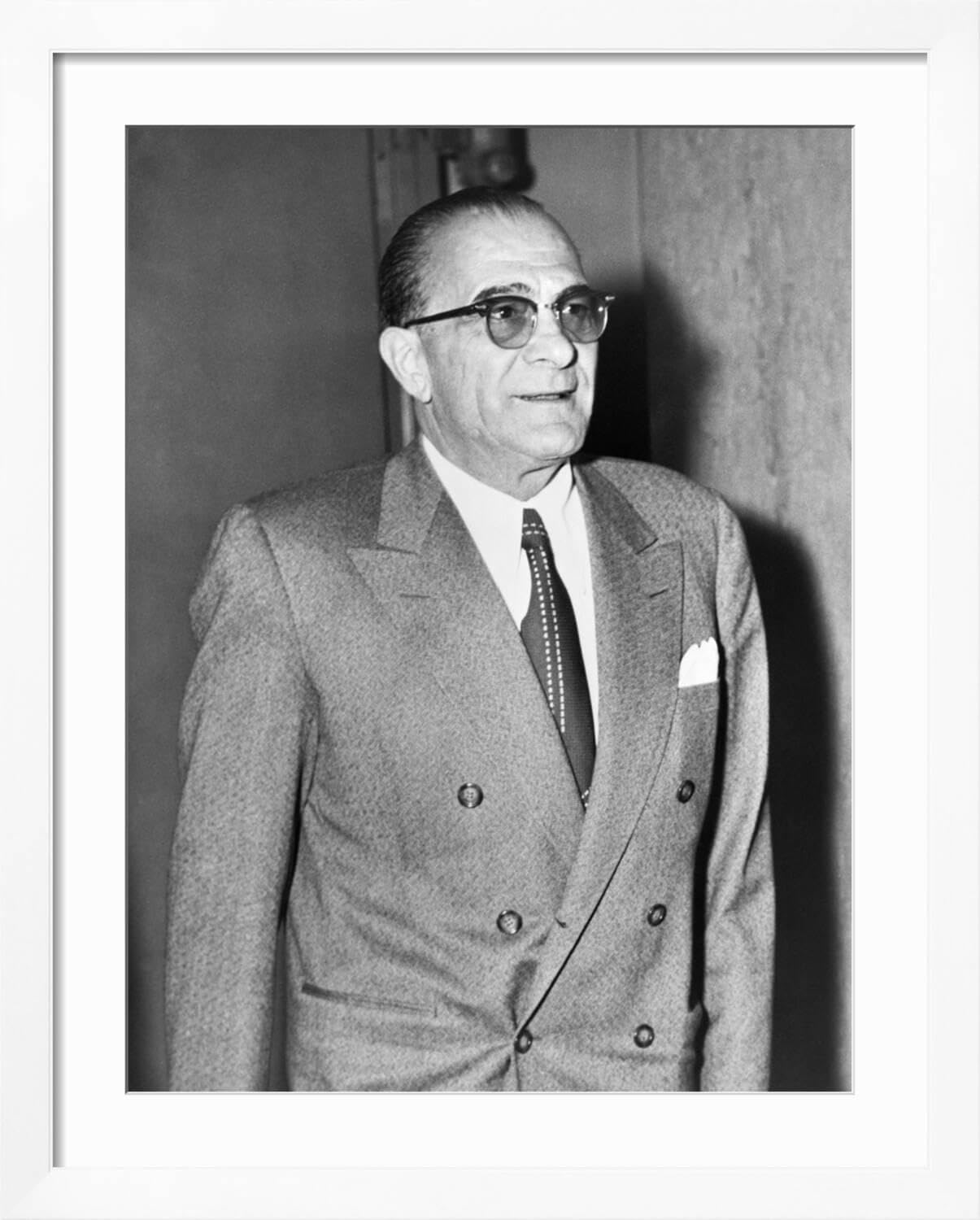 vito dress in black and white Amazon.com: ART.COM Wall Photo Vito Genovese in 1951, When He Was Sentenced  to 15 Years in Prison on White Frame, 32
